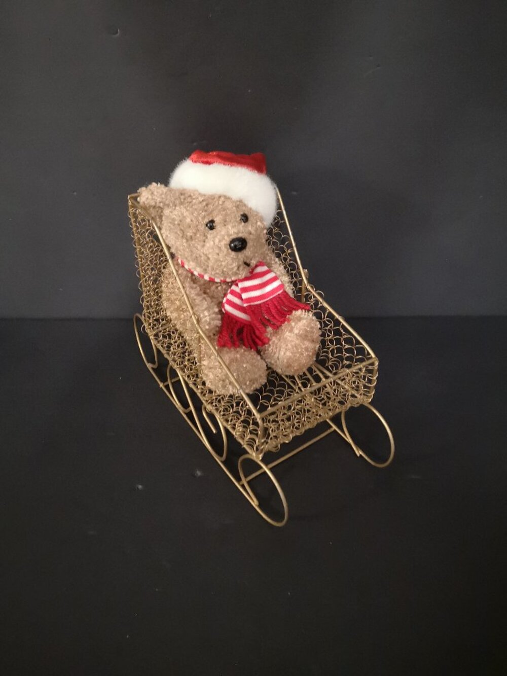 Vintage Sears Exclusive 8" Kringle Christmas Plush Bear From 2000 Brown